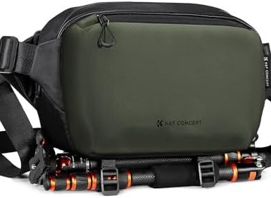 K&F Concept 2 in 1 Sling Bag Everyday Shoulder Bag & Multifunction Photography Crossbody Camera DSLR Backpack Portable Bag