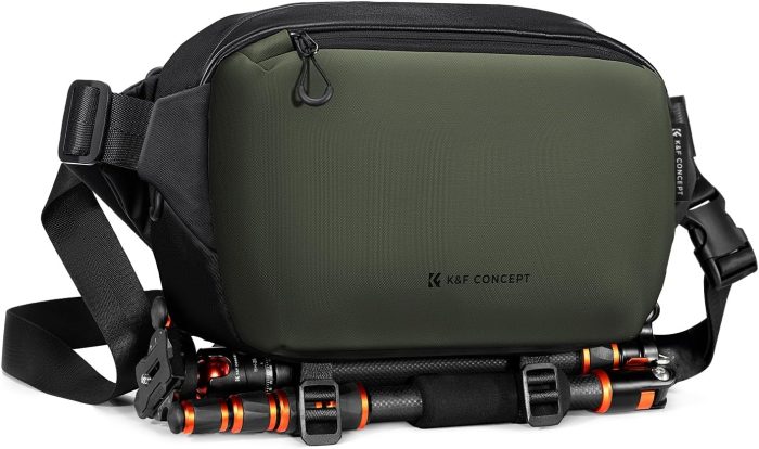 K&F Concept 2 in 1 Sling Bag Everyday Shoulder Bag & Multifunction Photography Crossbody Camera DSLR Backpack Portable Bag - Image 9