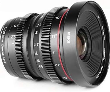 Meike 25mm T2.2 Manual Focus Prime Mini Cinema Lens for Micro Four Thirds MFT M43 Mount Cameras